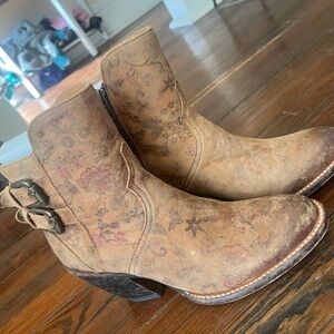 Lucchese Brown Ankle Boots